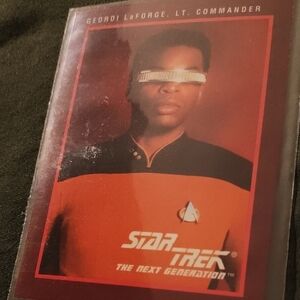 Star Trek Trading Card with Geordi LaForge